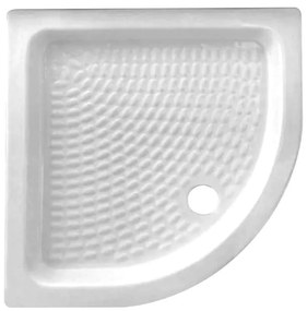 Piatto doccia in ceramica Era bianco L 80 x L 80 x H 9 cm lucido