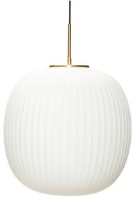 Lampada a sospensione bianca con paralume in vetro ø 40 cm Serene - Hübsch