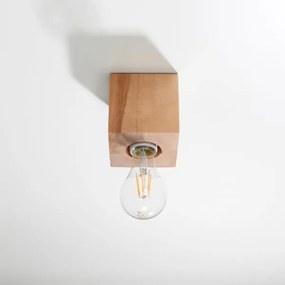 Sollux SL.0675 - Plafoniera ABEL 1xE27/60W/230V legno