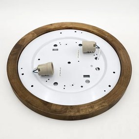 Brilagi - Lampada LED da soffitto BELLADONNA 2xE27/15W/230V Ø40 cm bianco/noce