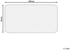 Coprimaterasso in cotone 90 x 200 cm MANASLU Beliani