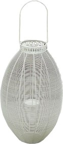 portacandela stile provenzale in ferro verniciato cm 19 x 37,5 x 56 h