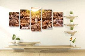 Quadri 5 pezzi – Cascate alpine