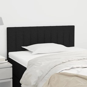 Testiera Nera 80x5x78/88 Cm İn Tessuto /