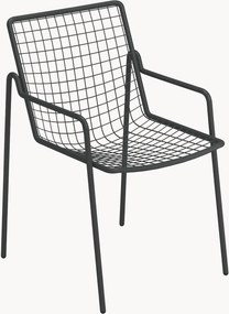 Sedia da giardino impilabile con braccioli Rio R50