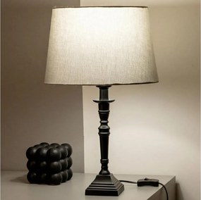 Brilagi - Lampada da tavolo CERIA 1xE27/60W/230V Ø 30 cm nero/grigio