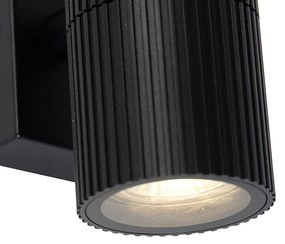 Lampada da parete industriale per esterno nera IP44 - Vigo