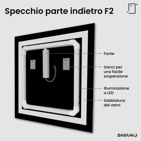 Specchio con luce LED F2