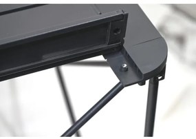 Tavolo da campeggio pieghevole 70x70cm antracite