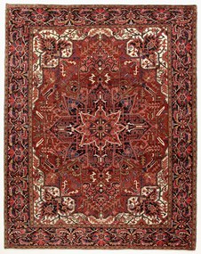 Heriz Tappeto persiano 380x290 (Iran) Annodato A Mano