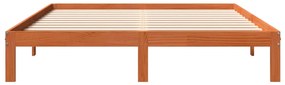 Giroletto marrone cera 180x200 cm in legno massello di pino