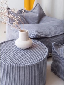 Pouf per bambini blu con rivestimento in velluto a coste – Wigiwama