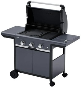 Barbecue a Gas Campingaz 3 Fuochi Select 3 EXS Griglia Piastra In Ghisa Fornello