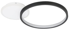 Plafoniera LED Gafares Ø 40 cm nero IP20 cct da bianco caldo a bianco freddo con regolazione di temperatura, 2100 lumen EGLO