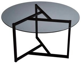 Tavolino rotondo nero ø 75 cm Trio - Neostill