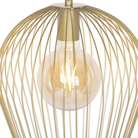 Lampada a sospensione di design dorata - Wire Ario