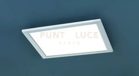Phoenix plafoniera led 15w 1700lm, 3000k quadrata acciaio diffusore...