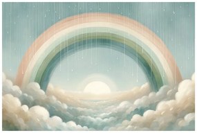 Quadro su tela – Arcobaleno sopra un mare di nuvole
