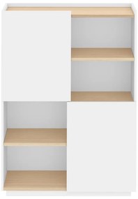 Libreria bianca 100x147 cm Nina - TemaHome