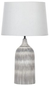 Lampada da tavolo ceramica grigio e crema 66 cm GEORGINA Beliani