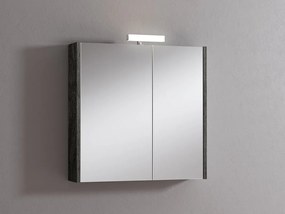 Pensile con luce Akira tigerwood L 71.5 x H 70 x P 15.5 cm