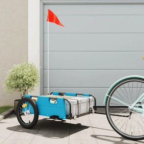 Rimorchio Da Bici Blu Oxford E Ferro /