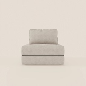 Rift poltrona letto con materasso alto 22 cm e memory foam - schienale mobile e tessuto smacchiabile T31