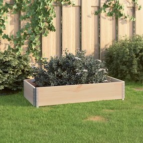 Fioriera Rialzata 50x100 Cm İn Legno Massello Di Pino /