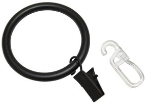 Anelli per tende in metallo con gancio in set da 10 Zeta - SP TREND