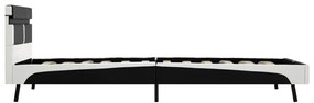 Giroletto con led nero in similpelle 90x200 cm