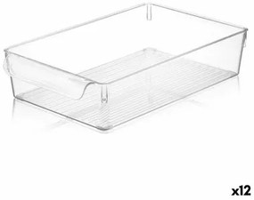 Scatola Multiuso Quttin Trasparente 20 x 32,5 x 7 cm (12 Unità)