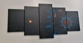 Quadri 5 pezzi – Mandala di lusso