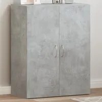 Schedario Grigio Cemento 60x32x77,5 cm in Legno Multistrato 840768