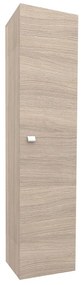 Colonna per mobile bagno sospesa 1 anta P 15.5 x L 31.5 x H 136 cm rovere fumo