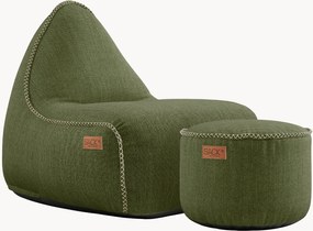 Pouf sacco da giardino con poggiapiedi Cobana