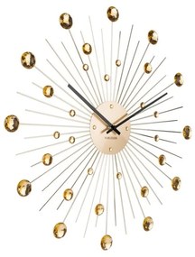 Orologio di colore oro, ø 50 cm Sunburst - Karlsson