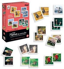 Gioco Educativo Diset Memo Photo Animales 54 Pezzi