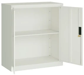 Armadio classificatore grigio chiaro 79x40x90 cm in acciaio