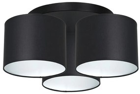 Lampadario a plafone ARDEN 3xE27/60W/230V nero/bianco