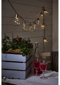 Catena luminosa a LED solare bianca adatta all'esterno, lunghezza 1,9 m Glow - Star Trading