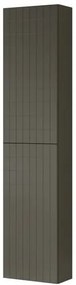 Colonna per mobile bagno Pixel 2 ante P 27 x L 30 x H 160 cm laccato opaco grigio carbone