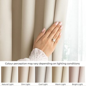 Tenda parzialmente oscurante color crema 140x270 cm Carli – Restilo