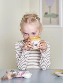 Tazza per bambini gialla e color crema in gres 150 ml Celebrate – Bloomingville Mini