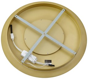 Plafoniera moderna oro 60cm incl. LED dimmerabile a 3 livelli - Morning