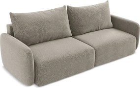 Divano beige allungabile/con contenitore 238 cm Kalena – Makamii