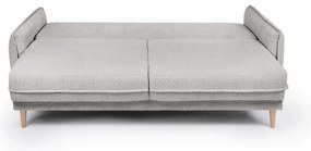 Divano letto in tessuto bouclé grigio 215 cm Patti - Bonami Selection