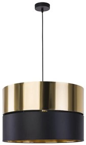 Lampadario su filo  HILTON 1xE27/25W/230V ottone/nero