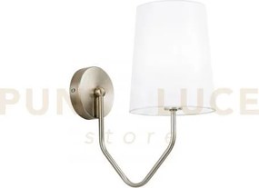 Applique a parete sally nikel 1 luce attacco e14 28x31,5x10cm in me...