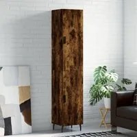 Credenza Rovere Fumo 34,5x34x180 cm in Legno Multistratocod mxl 101711