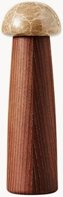 Kit sale e pepe in legno con coperchio in marmo Yami 2 pz